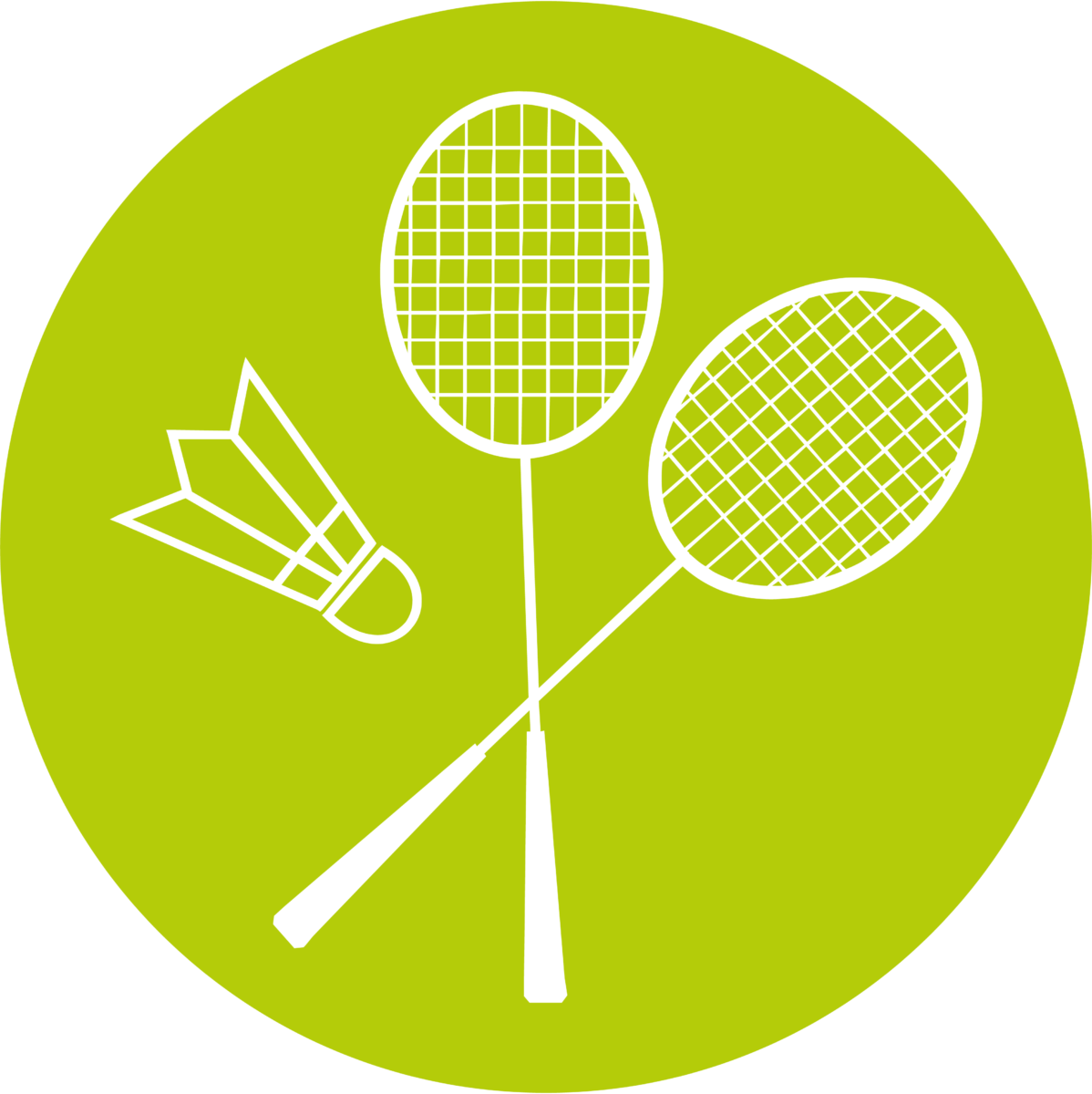 Badminton in der Tennishalle